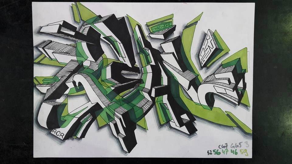 Graffiti Sketch - Photo by r3al (2017)