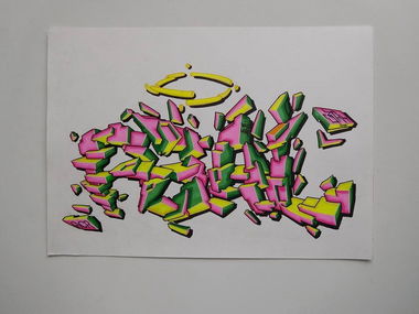 Graffiti Sketch - Photo by r3al - r3al, acr, dortmund (2017)