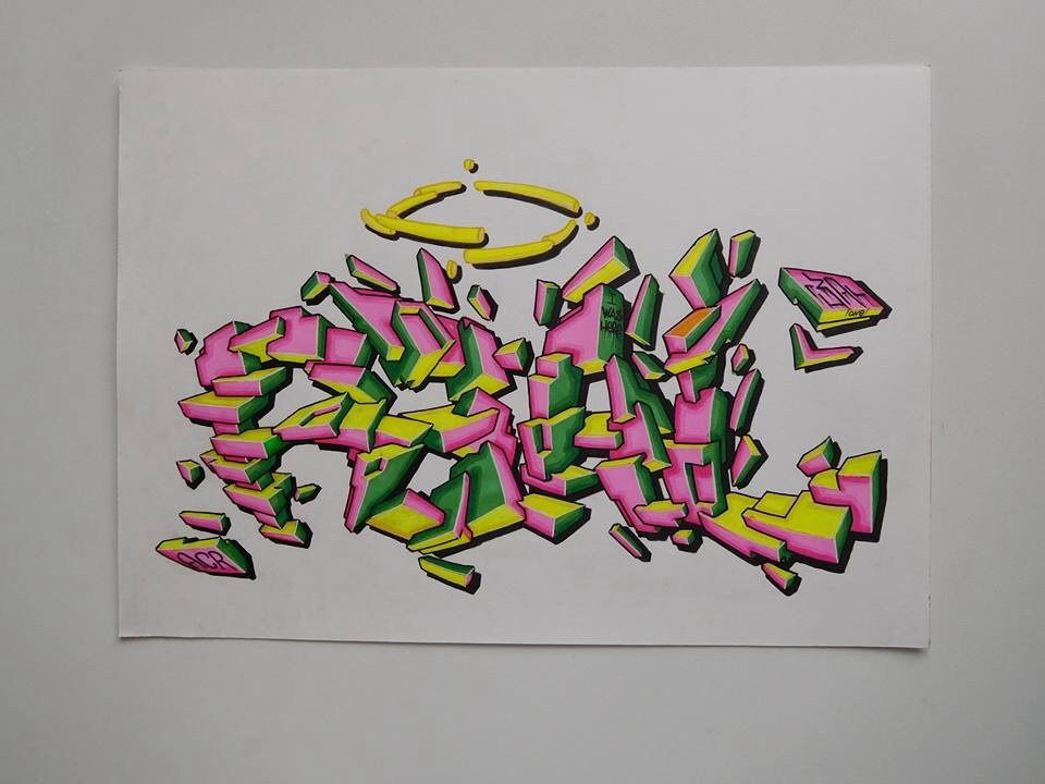 Graffiti Sketch - Photo by r3al - r3al, acr, dortmund (2017)