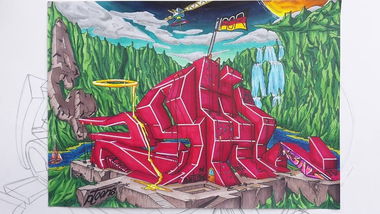 Graffiti Sketch - Photo by r3al - r3al, acr, dortmund (2016)