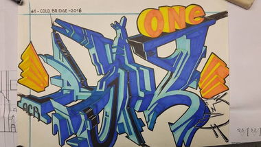 Graffiti Sketch - Photo by r3al - acr, r3al (2016)