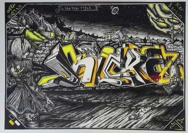 Graffiti Sketch - Photo by r3al (2017)