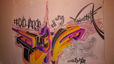 Graffiti Sketch - Photo by r3al - r3al, def389 (2015)