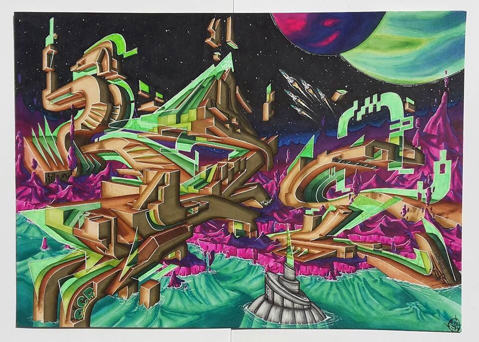 Graffiti Sketch - Photo by r3al - r3al, acr, dortmund (2017)