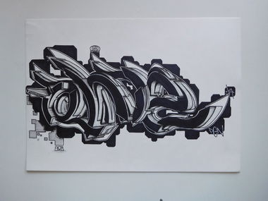 Graffiti Sketch - Photo by r3al - r3al, acr, dortmund (2017)