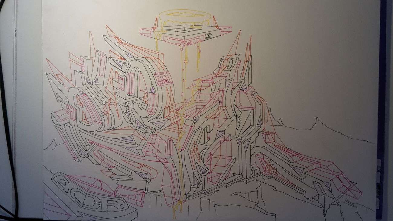 Graffiti Sketch - Photo by r3al - r3al, acr, dortmund (2016)