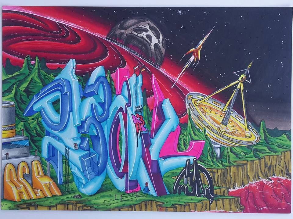 Graffiti Sketch - Photo by r3al - r3al, acr, dortmund (2017)