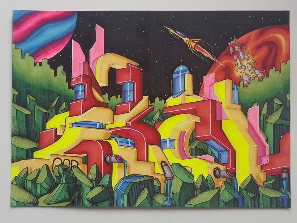 Graffiti Sketch - Photo by r3al - r3al, acr, dortmund (2017)