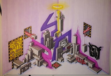 Graffiti Sketch - Photo by r3al - r3al, acr, dortmund (2016)