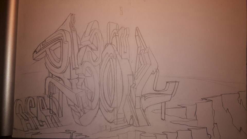 Graffiti Sketch - Photo by r3al - r3al, acr, dortmund (2016)
