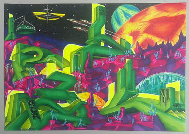 Graffiti Sketch - Photo by r3al - r3al, acr, dortmund (2017)