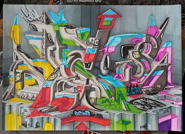 Graffiti Sketch - Photo by r3al - r3al, acr, dortmund (2016)