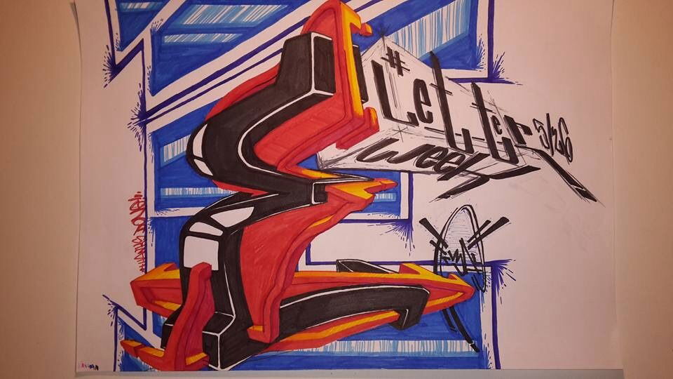 Graffiti Sketch - Photo by r3al - LetterWeek, r3al (2015)