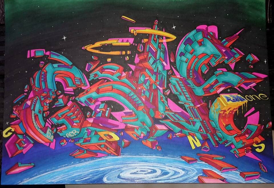 Graffiti Sketch - Photo by r3al - r3al, acr, dortmund (2016)