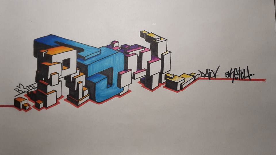 Graffiti Sketch - Photo by r3al - r3al (2015)