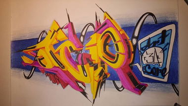 Graffiti Sketch - Photo by r3al - r3al, ACR (2015)