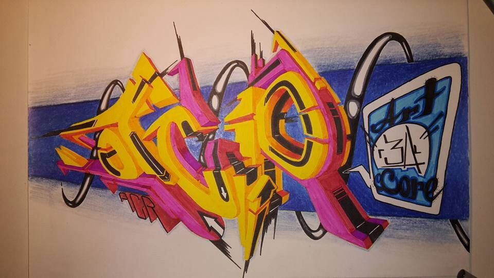 Graffiti Sketch - Photo by r3al - r3al, ACR (2015)