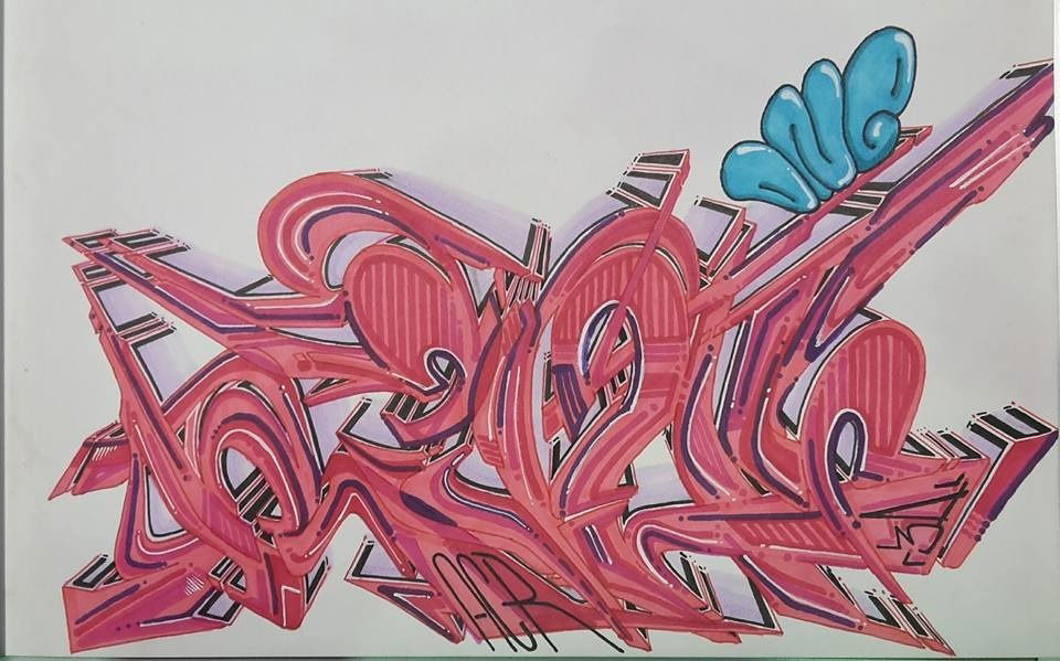 Graffiti Sketch - Photo by r3al - acr, r3al, dortmund (2016)