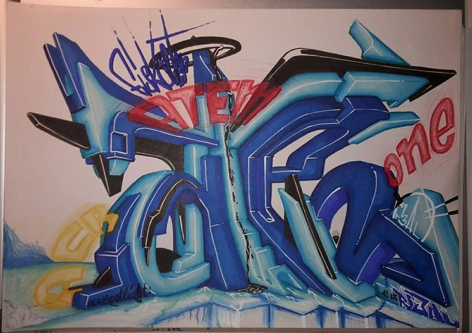 Graffiti Sketch - Photo by r3al - r3al, dortmund, acr (2016)