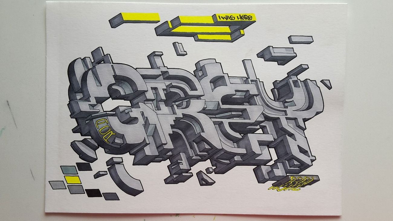 Graffiti Sketch - Photo by r3al - r3al, acr, dortmund (2017)