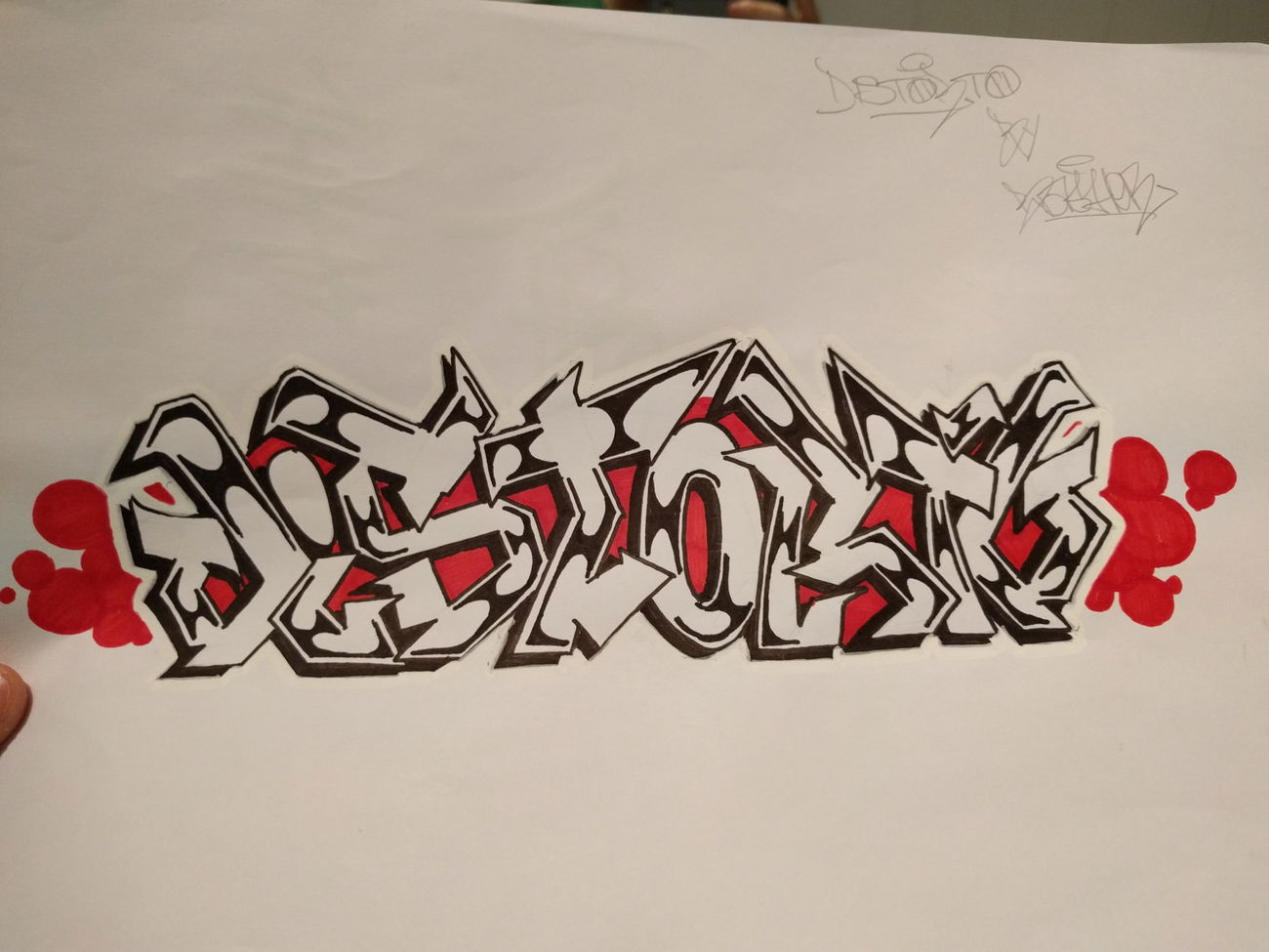 Graffiti Sketch - Photo by rakite - graffiti, writing, sketch (2016)