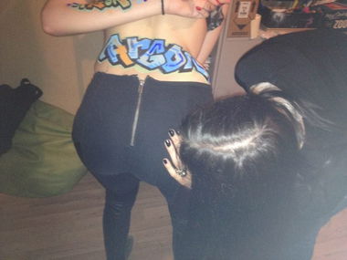 Graffiti Artwork - Photo by rambo - bitch, hoe, ass (2014)