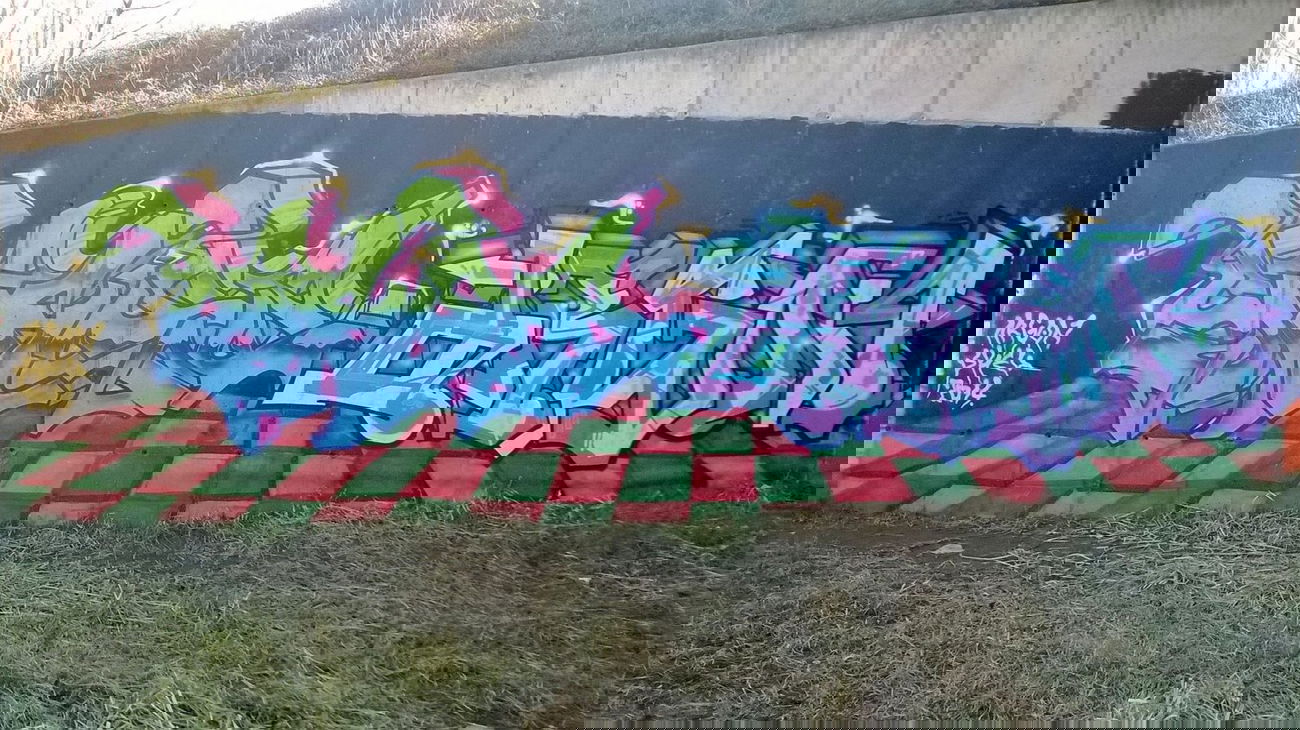 Graffiti Wall in Osje?ko-Baranjska upanija - Photo by rambo - skel, argon, osijek (2014)