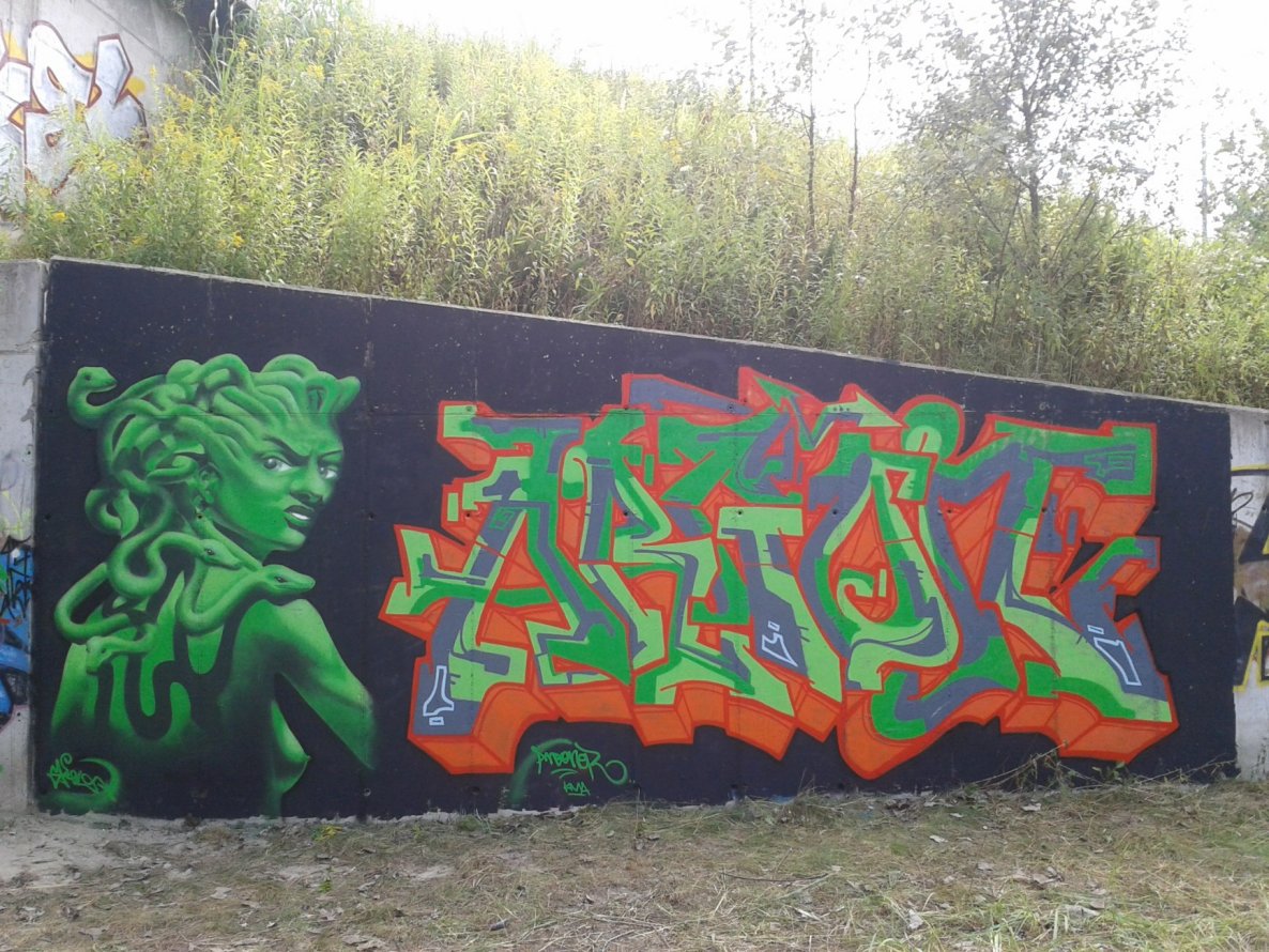 Graffiti Wall in Osijek - Photo by rambo - argon, skel, osijek (2013)