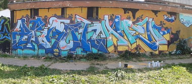 Graffiti Wall in Osje?ko-Baranjska upanija - Photo by rambo - argon, amen (2013)