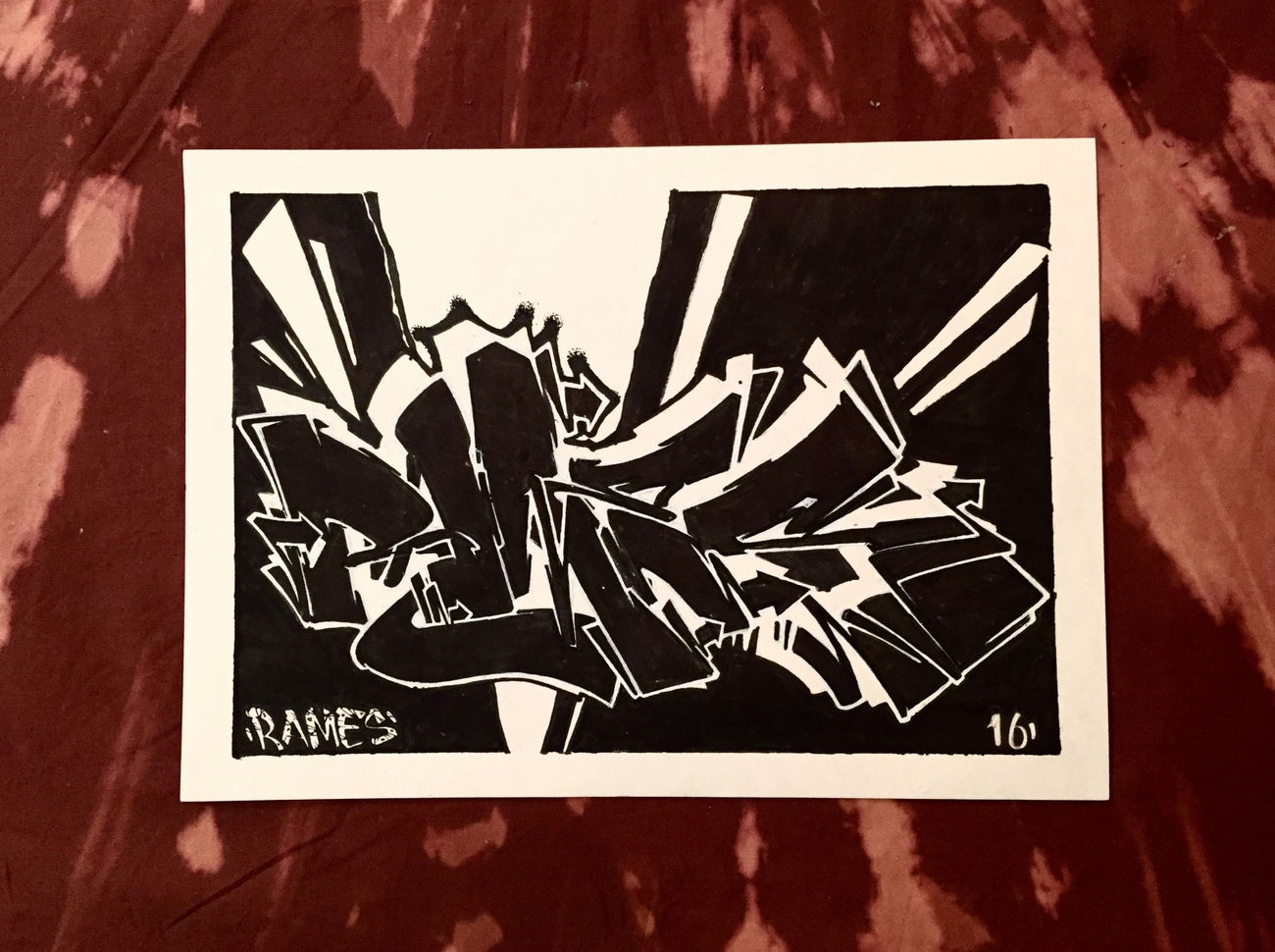 Graffiti Sketch - Photo by ramesTK (2016)