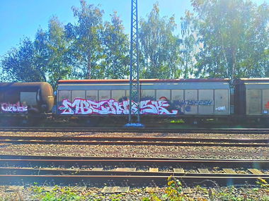 Graffiti Train - Photo by ramuk - MBC, SK, JNR