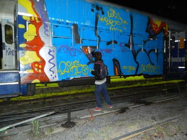 Graffiti Train - Photo by raroking
