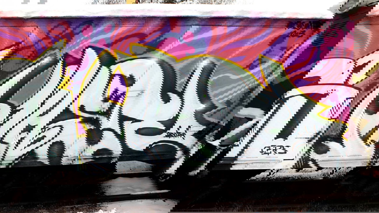 Graffiti Train in ?aziska Górne - Photo by rasexone1 - rase (2013)