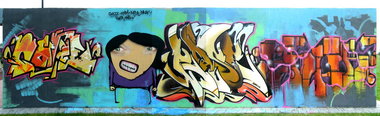 Graffiti Wall - Photo by rasexone1 - rase, kupa, golz (2010)