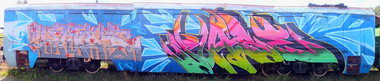 Graffiti Train - Photo by rasexone1 - rase, tuas (2013)