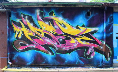 Graffiti Wall in Katowice - Photo by rasexone1 - rase, mtr (2015)