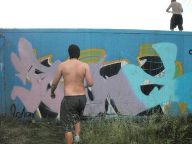 Graffiti Bombing - Photo by raz