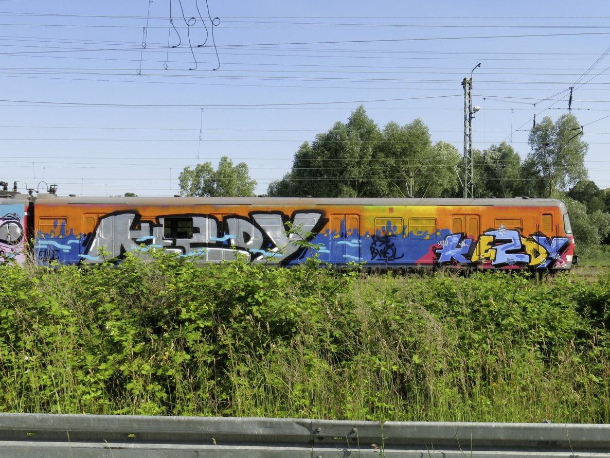 Graffiti Wall - Photo by real2real - kezdy, scheibe, gekickt (2014)