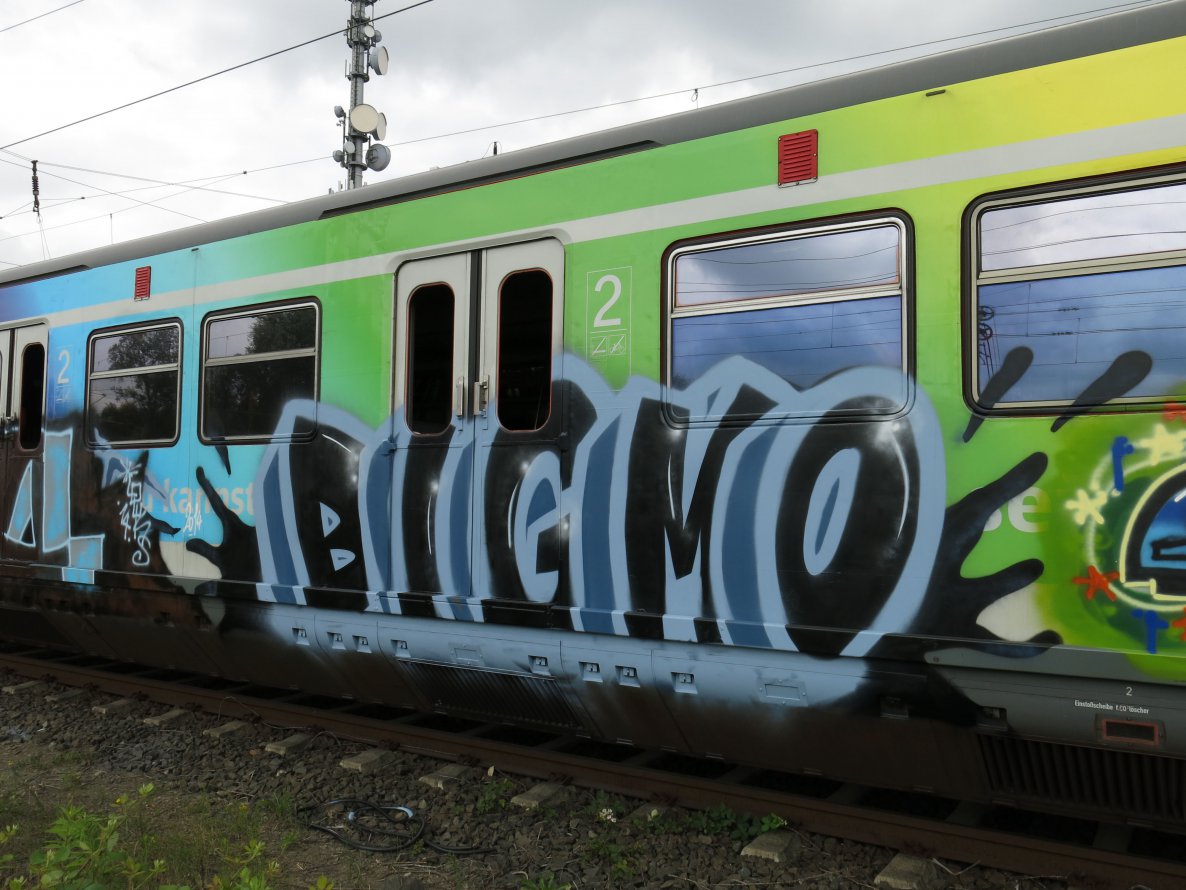Graffiti Train - Photo by real2real - bigmo, trash, gekickt (2014)