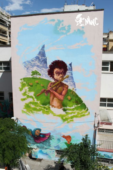 Graffiti Wall in Thessaloniki - Photo by reb_mwc - reb, mwc, menthrys (2013)