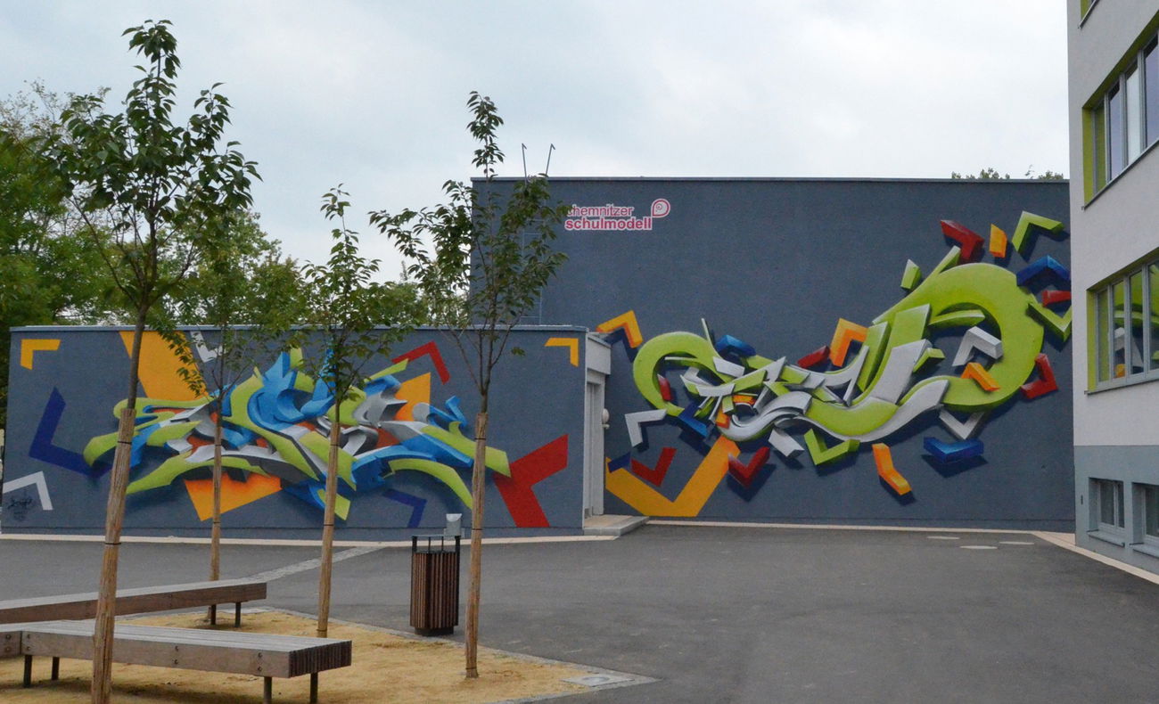 Graffiti Wall in Chemnitz - Photo by rebel73 - rebel-art, rebel, rebel73