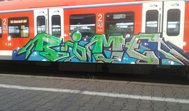 Graffiti Train - Photo by register