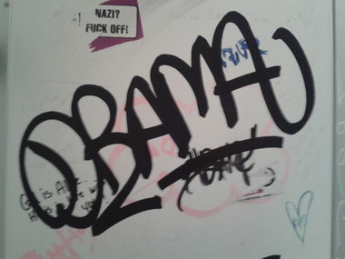 Graffiti Bombing - Photo by register