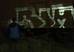 Graffiti Train in Libya - Photo by reko - freight