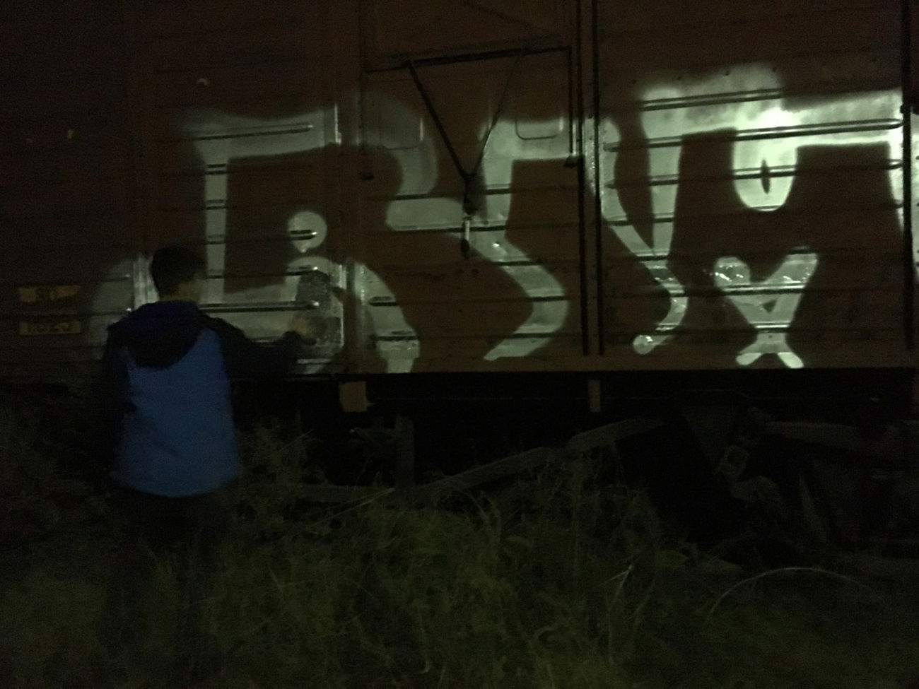 Graffiti Train in Libya - Photo by reko - freight