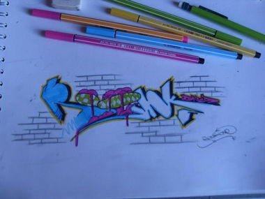 Graffiti Sketch in Leuven - Photo by renkone - renk, renkone, graffiti (2013)