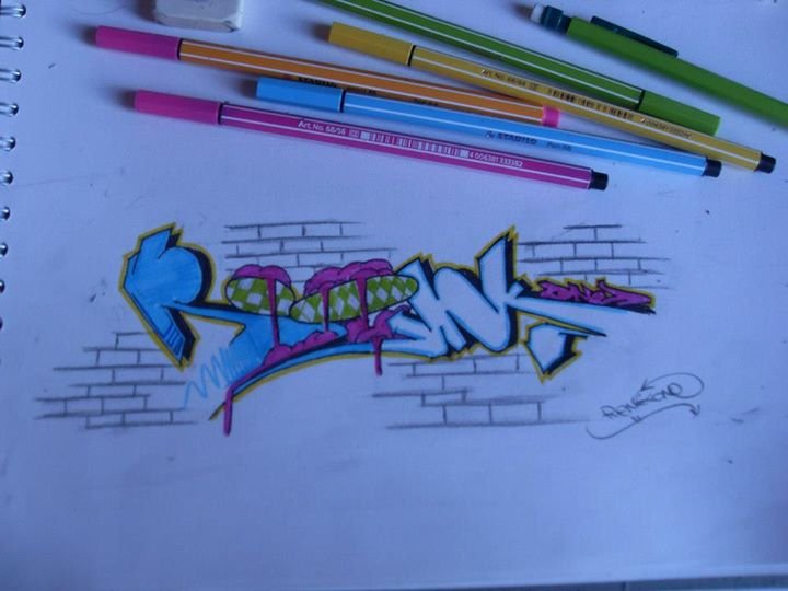 Graffiti Sketch in Leuven - Photo by renkone - renk, renkone, graffiti (2013)