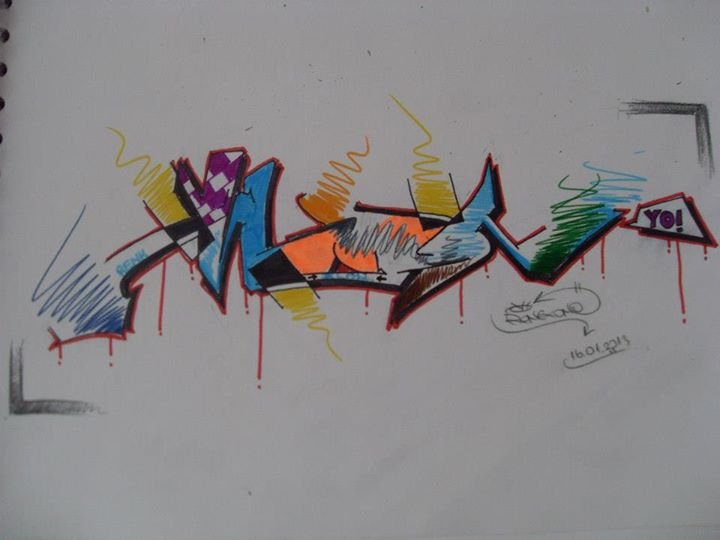 Graffiti Sketch in Leuven - Photo by renkone - renk, renkone, graffiti (2013)