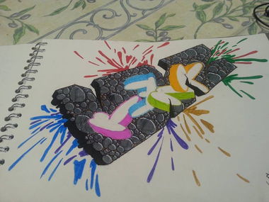 Graffiti Sketch in Leuven - Photo by renkone (2013)