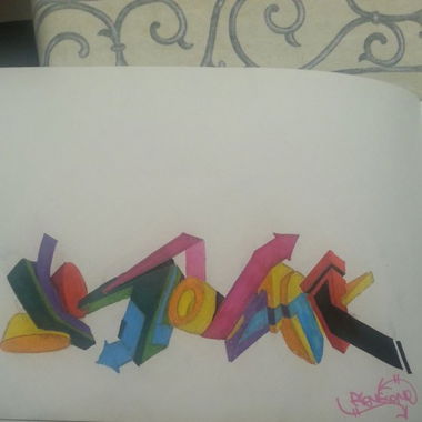 Graffiti Sketch in Leuven - Photo by renkone (2014)